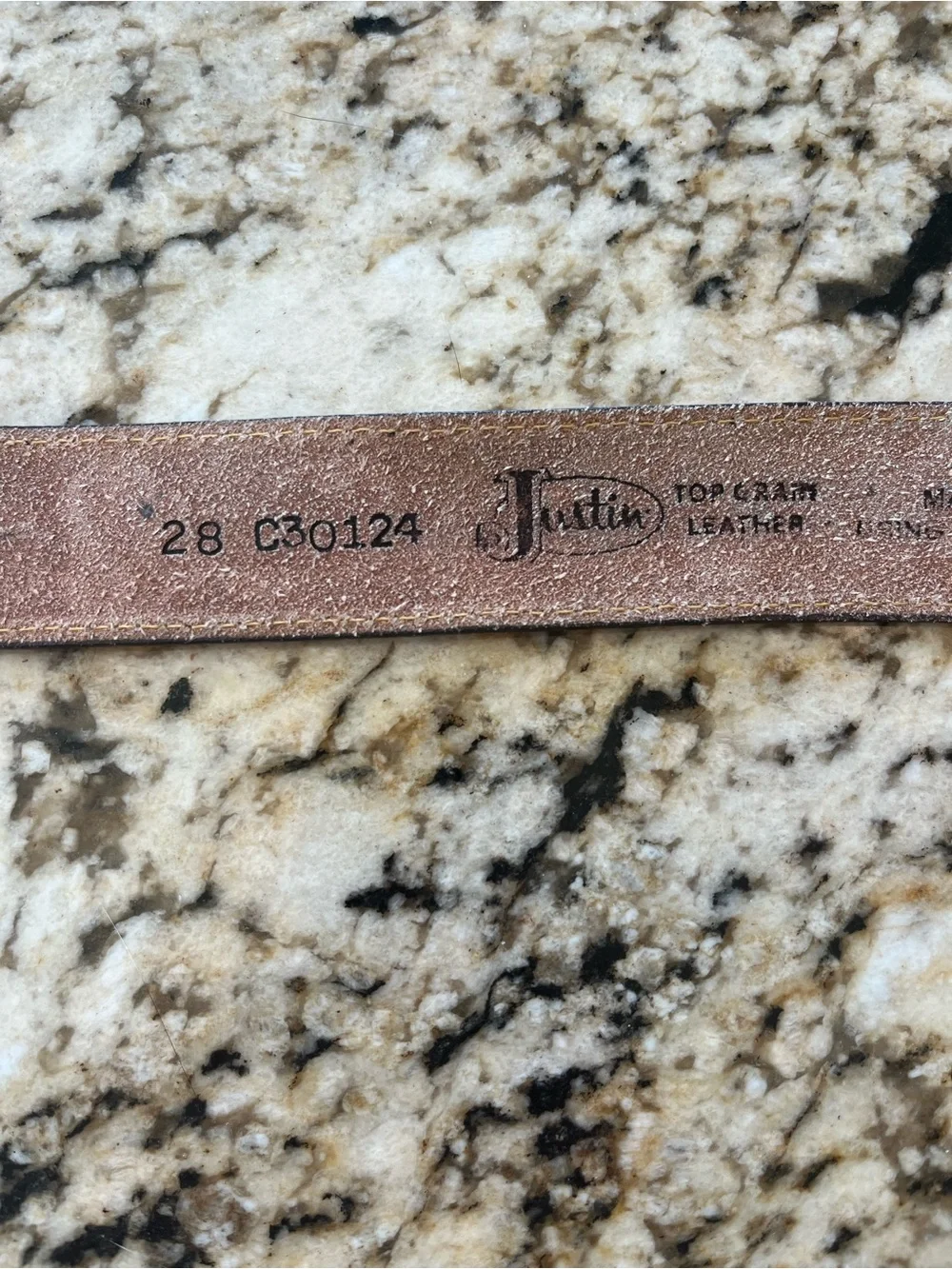 Justin Boots aged bark
